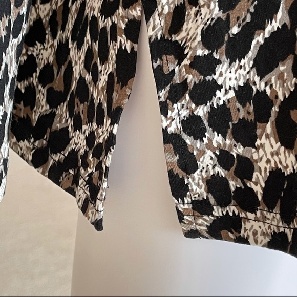 Mario Serrani Women’s Crew Neck Long Sleeve Top Leopard size XXL - Picture 8 of 11